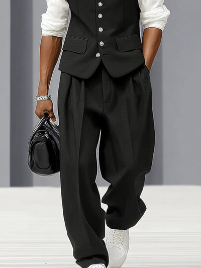 Urban Casual Suit Vest and Pants Set