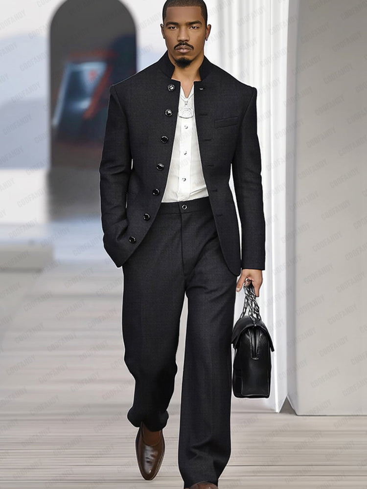 Elegant Vintage-Inspired Suit Set