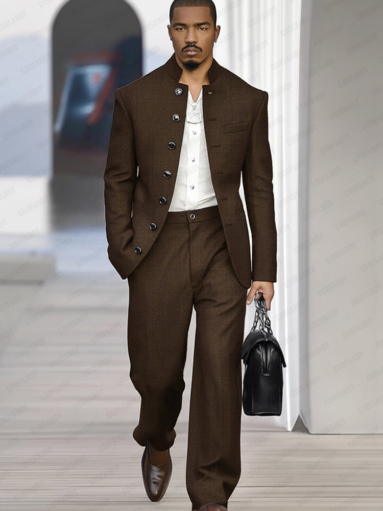 Elegant Vintage-Inspired Suit Set