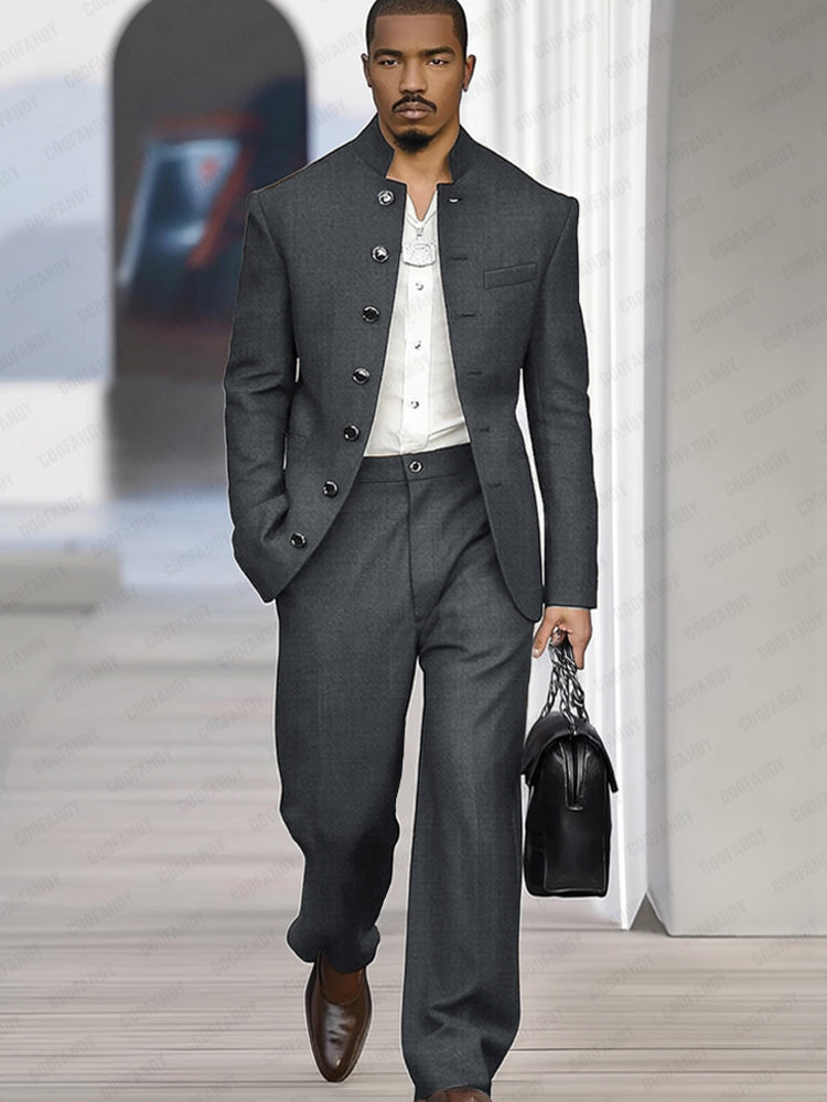 Elegant Vintage-Inspired Suit Set