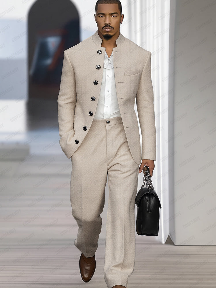 Elegant Vintage-Inspired Suit Set