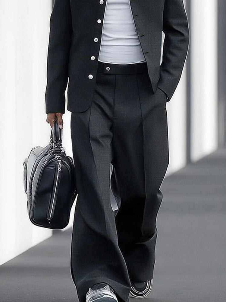 Fashion Wide-Leg Suit Set