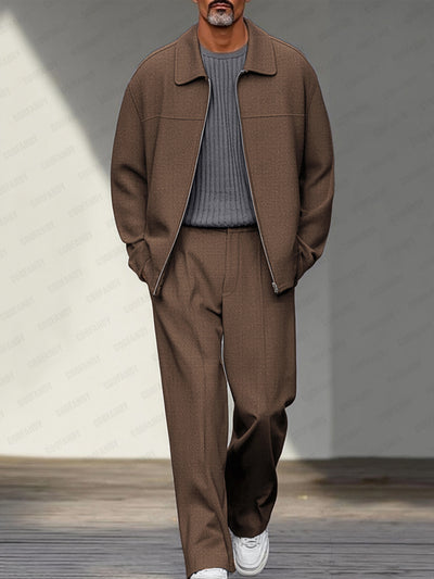 Smart Casual Jacket Pants Set