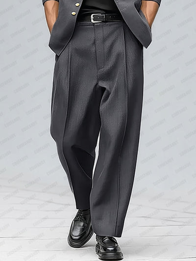 Urban Style Metallic Button Suit Set
