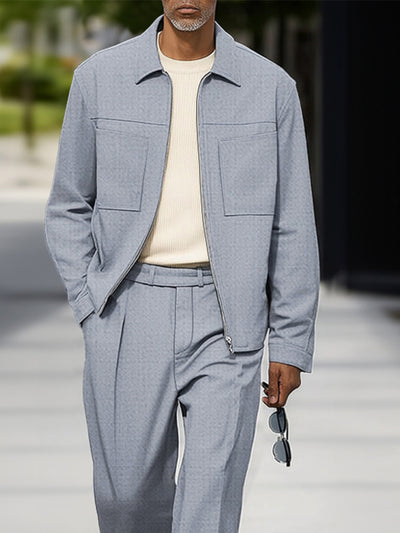Classic Utility Dual Pocket Jacket Set