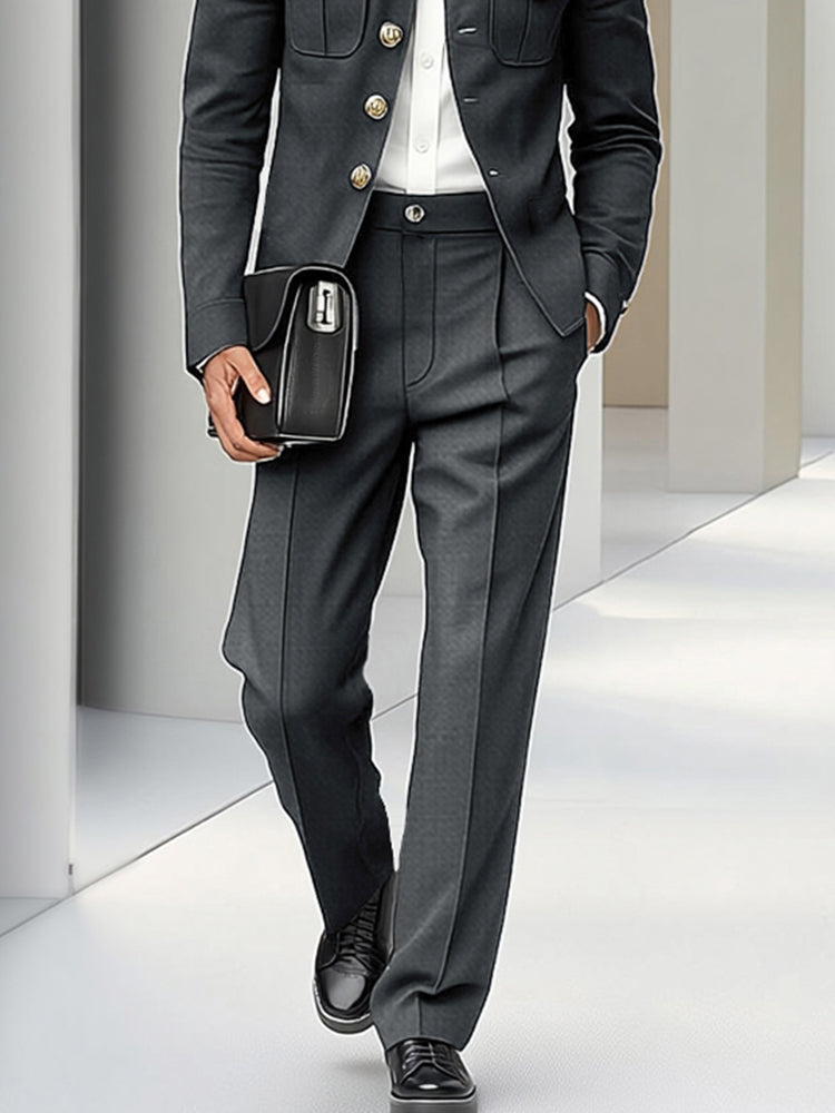 Modern Utility Cargo Jacket Pants Set