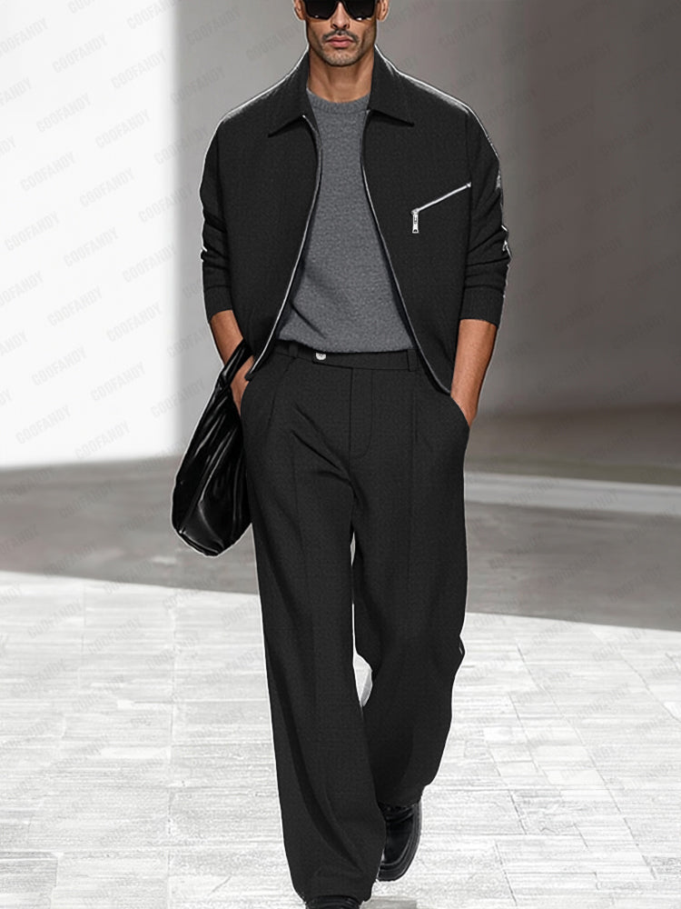 Refined Comfort Jacket Pants Set