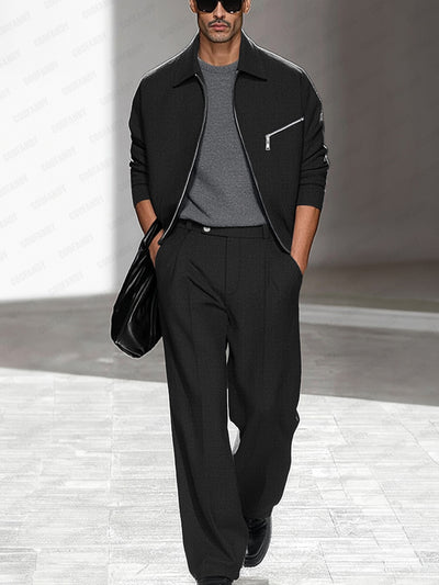 Refined Comfort Jacket Pants Set