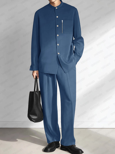 Casual Luxury 2-Piece Suit Set
