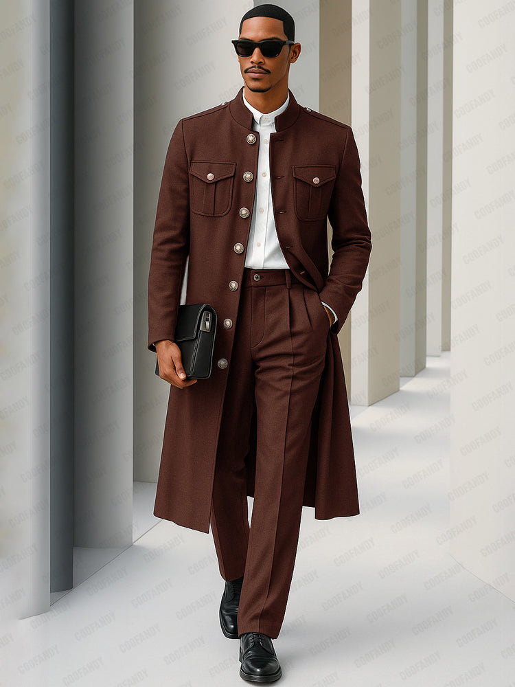 Elegant Smart Casual Coat Pants Set