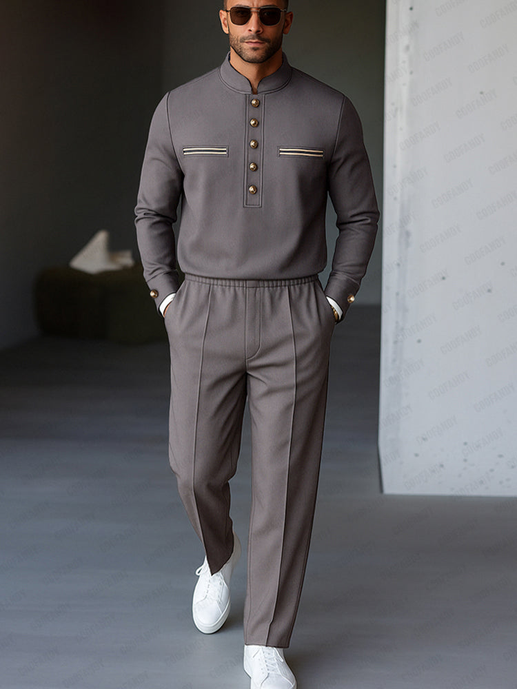 Casual Military Style Matching Set