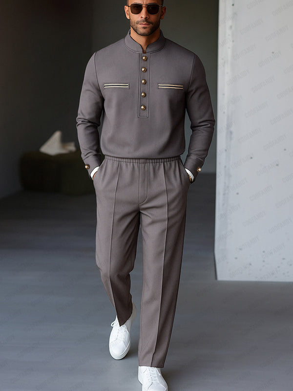 Casual Military Style Matching Set