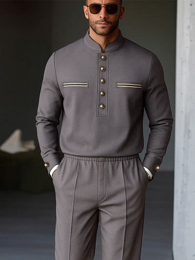 Casual Military Style Matching Set