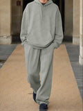 Casual Relaxed Style Hoodie Pants Set