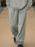 Casual Relaxed Style Hoodie Pants Set