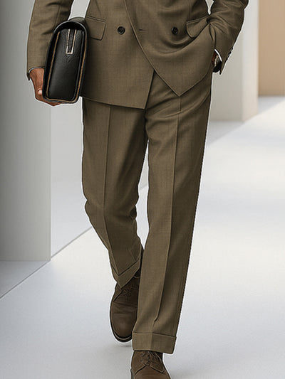 Stylish Gentlemen Double-Breasted Suit Set