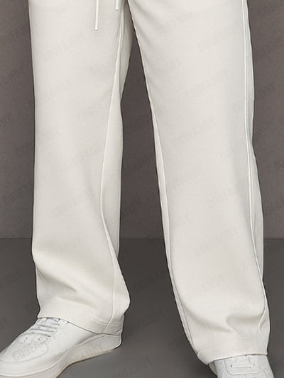 Casual Comfy Plaid Panel Sweatpants