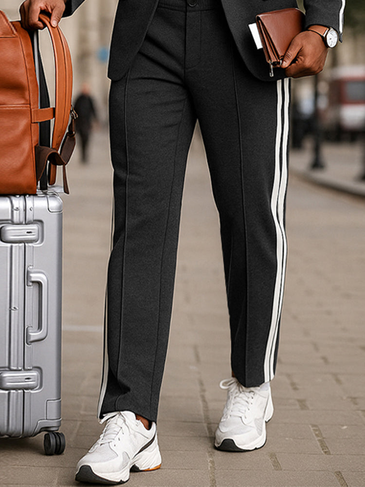 Smart Casual Mens Blazer Pants Set with Side Stripe ????????????????????????????????C Modern 2 Piece Suit for Work Travel & Daily Wear COOFANDY Smart Casual Mens Blazer Pants Set with Side Stripe ????????????????????????????????C Modern 2 Piece Suit for Work Travel & Daily Wear COOFANDY