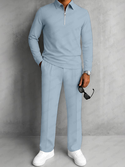 Modern Polo and Pants Sporty Set