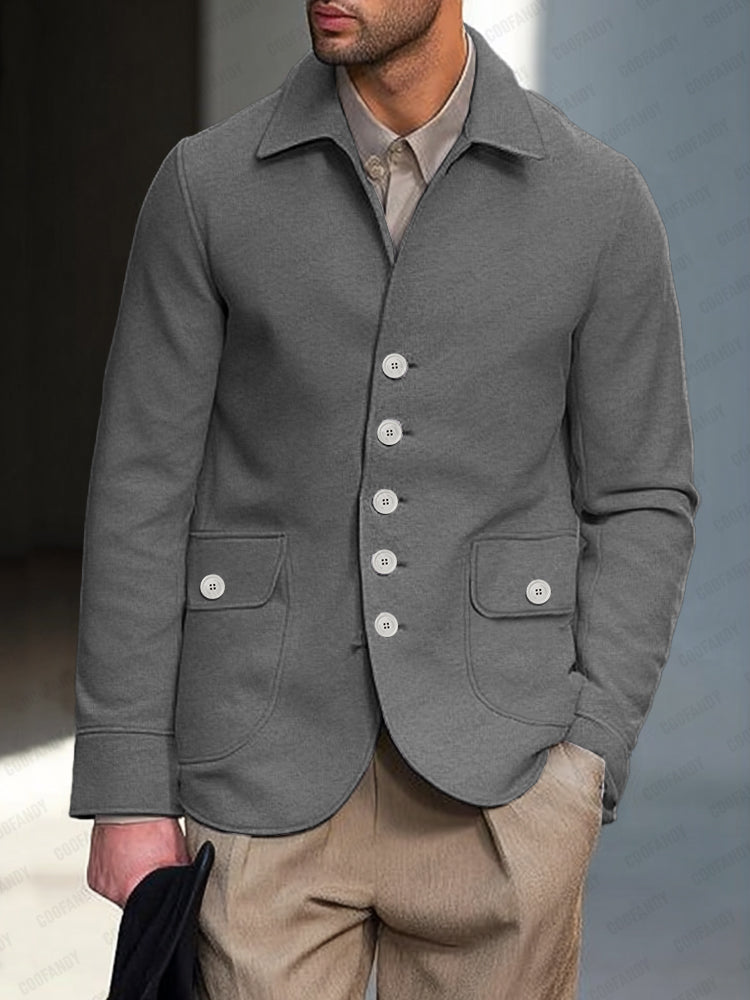 Minimalist Soft Relaxed Fit Suit Jacket – COOFANDY