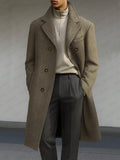 Vintage-Inspired Herringbone Coat
