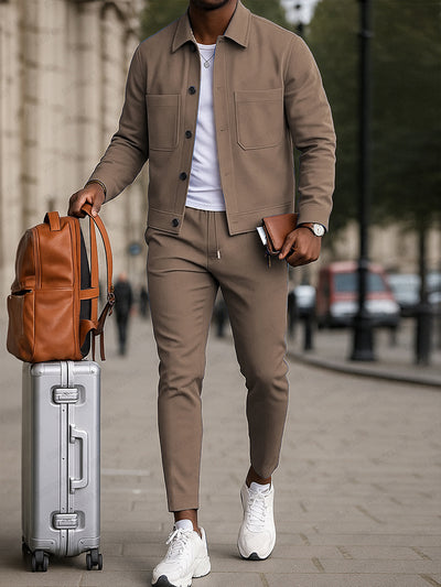 Fashion Everyday Suede 2-Piece Set