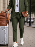 Smart Casual Open Front Jacket Pants Set
