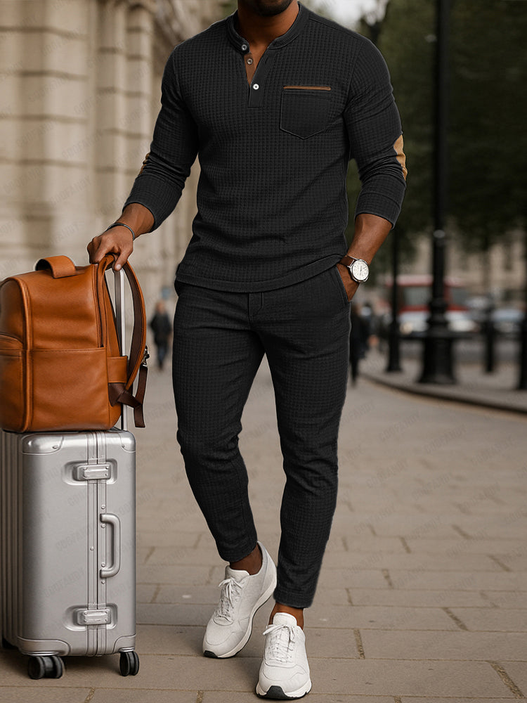 Athleisure Textured 2-Piece Matching Set