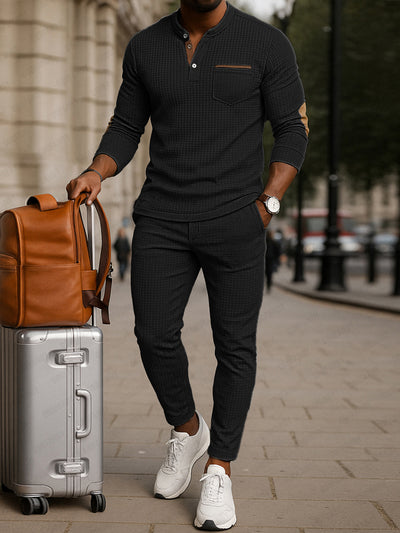 Athleisure Textured 2-Piece Matching Set
