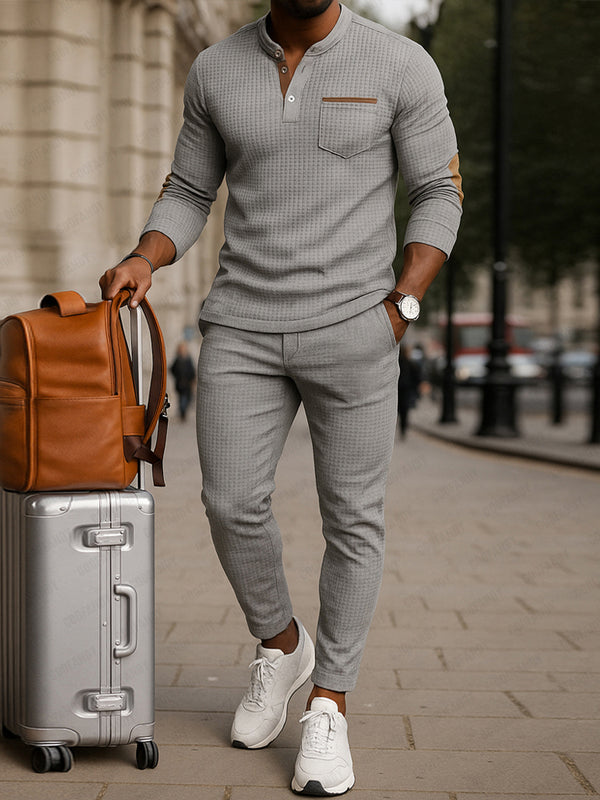 Athleisure Textured 2-Piece Matching Set