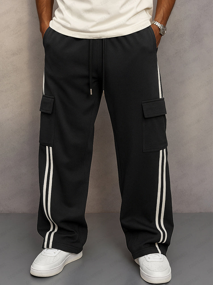 Athleisure Side Stripe Cargo Pants – COOFANDY