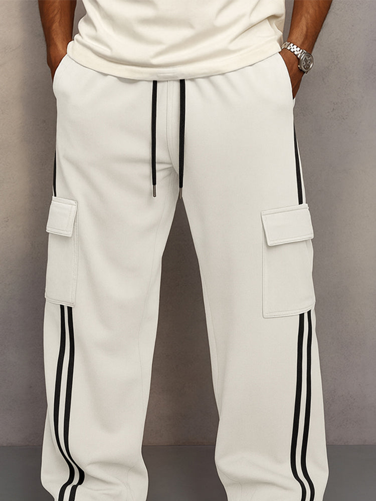 Athleisure Side Stripe Cargo Pants – COOFANDY
