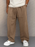 Casual Seam Detail Straight Leg Pants