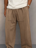Casual Seam Detail Straight Leg Pants