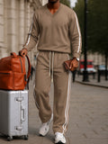 Sporty Side Stripe 2-Piece Sweatsuit