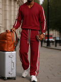 Sporty Side Stripe 2-Piece Sweatsuit