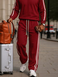 Sporty Side Stripe 2-Piece Sweatsuit