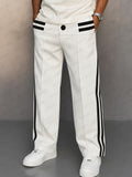Athletic Stripe Design Jogger Pants