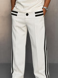Athletic Stripe Design Jogger Pants