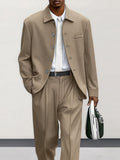 Modern Comfort Suit Jacket Pants Set