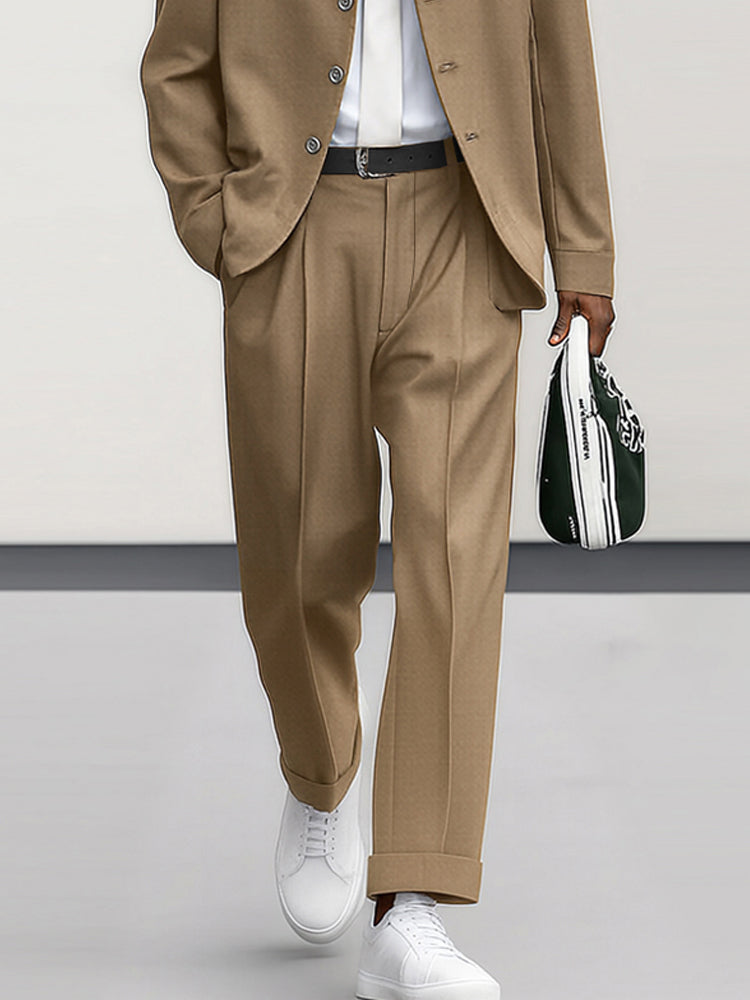 Modern Comfort Suit Jacket Pants Set