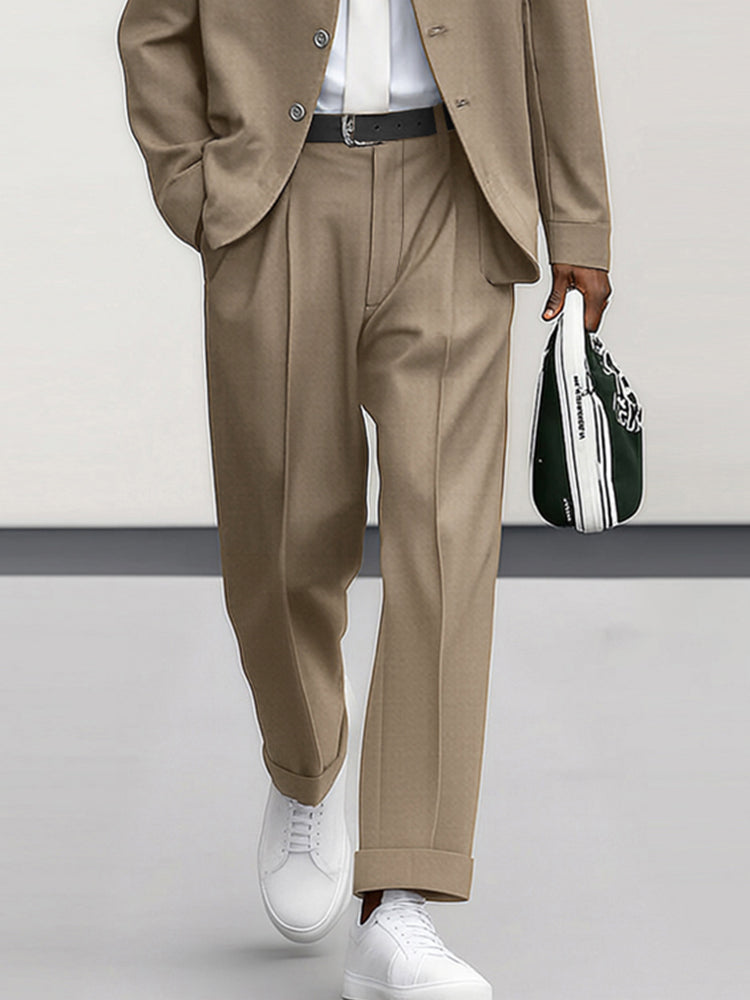 Modern Comfort Suit Jacket Pants Set
