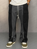 Fashion Unique Contrast Color Pants