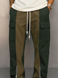 Fashion Unique Contrast Color Pants