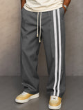 Relaxed Fit Side Stripe Casual Pants