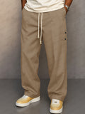 Casual Structured Design Relaxed Fit Pants