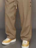Casual Structured Design Relaxed Fit Pants