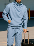 Stylish Cowl Neck Sweatshirt Jogger Set