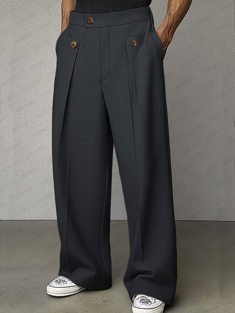 Smart Casual Tailored High Waist Pants