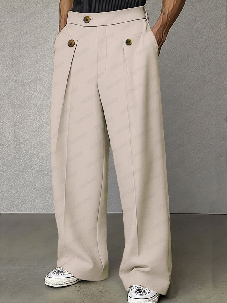 Smart Casual Tailored High Waist Pants